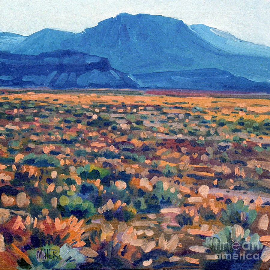 Mountains and Mesas Painting by Donald Maier