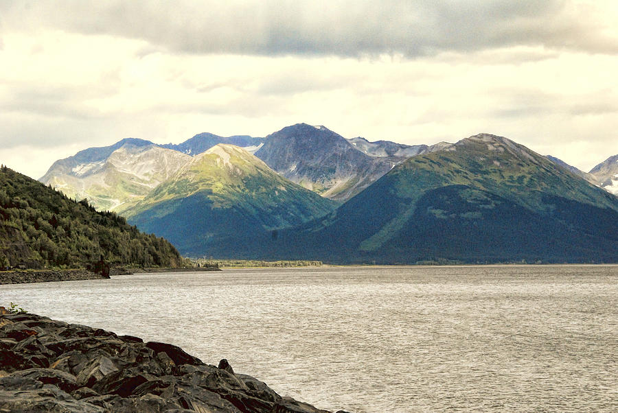 Mountain Photograph - Mountains at the End of Turnagaim Arm by Phyllis Taylor
