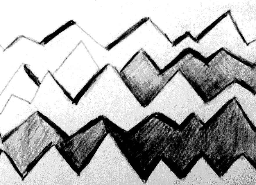 Mountains Drawing by Hae Kim