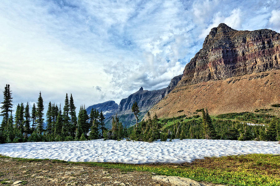 Glacier National Park Photograph - Mountains in Glacier National Park 2 by John Trommer