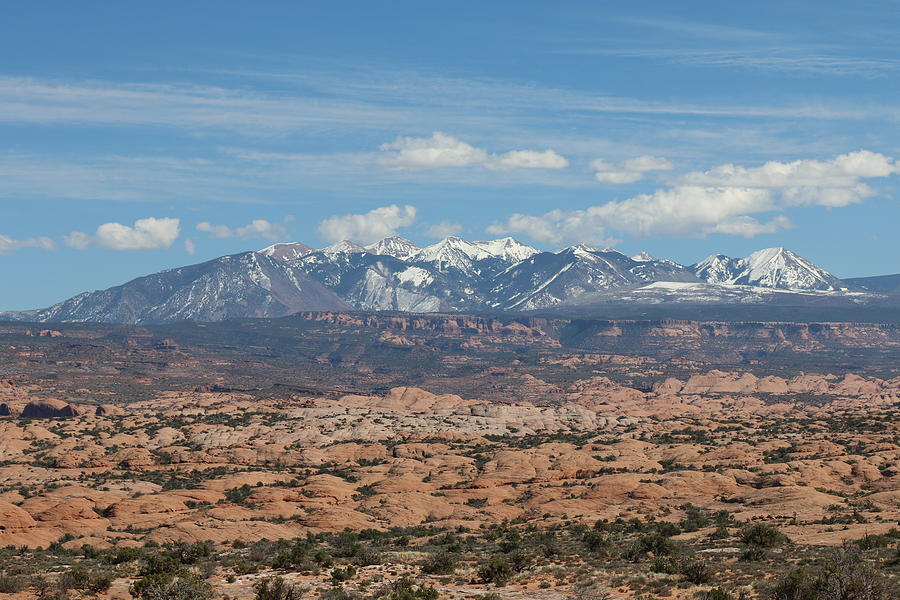 Mountains in Moab Photograph by Christy Pooschke