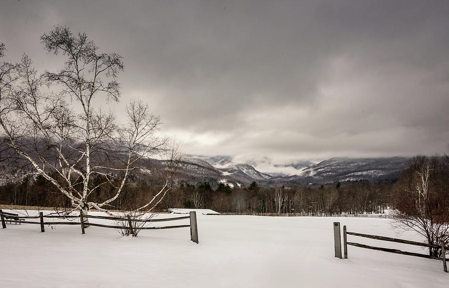 Mountains in Winter Photograph by Robert Mitchell
