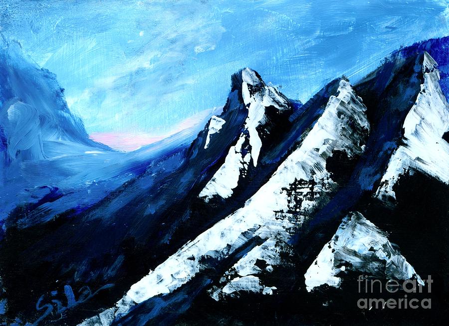 Mountains Painting by Lidija Ivanek - SiLa