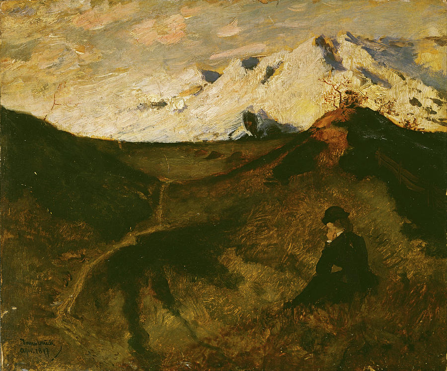 Famous Paintings Painting - Mountains near Innsbruck by Eilif Peterssen