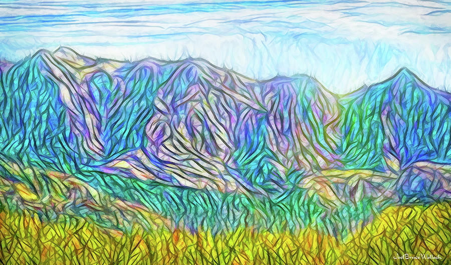 Mountains Of Illumination - Front Range Colorado Digital Art by Joel Bruce Wallach