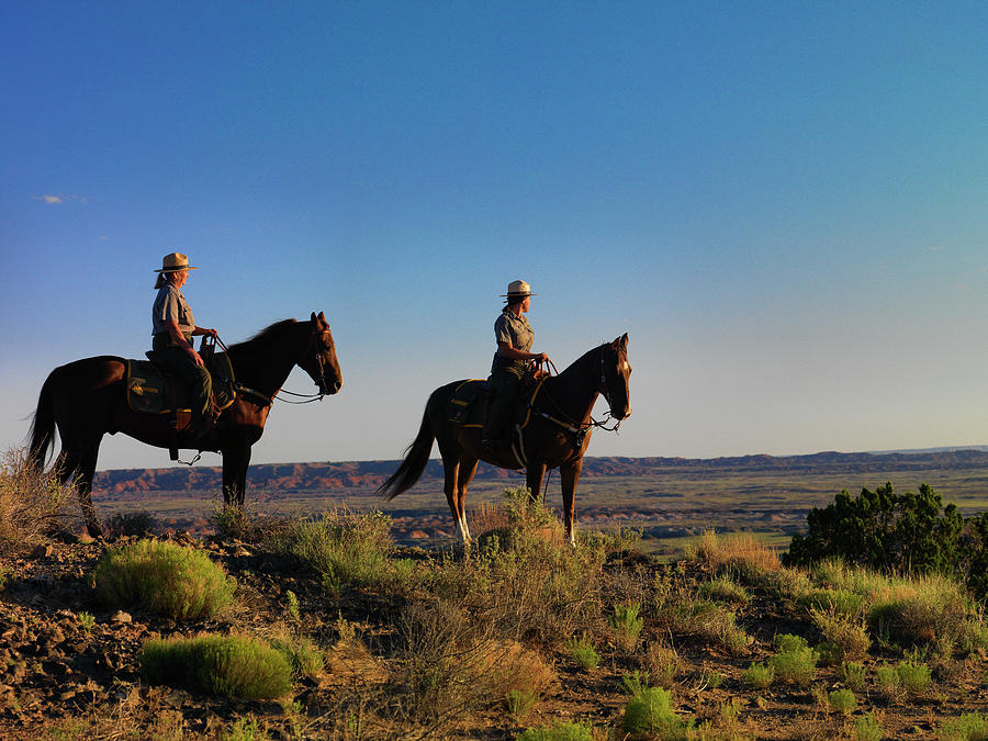 Mounted Rangers at First Light Photograph by Elizabeth Birney - Fine ...