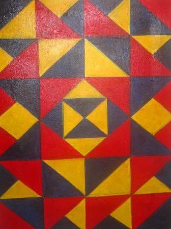 Abstract Painting - Mountian Woman by Andrew Johnson Abstract Painting - Mountian Woman by Andrew Johnson