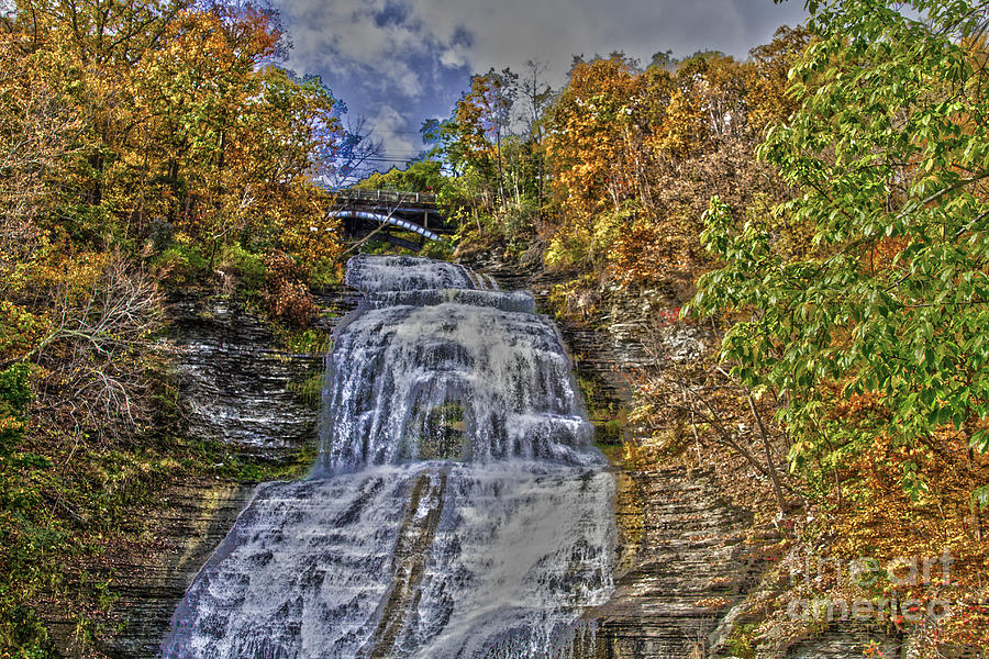 Montour Waterfall  Photograph by William Norton