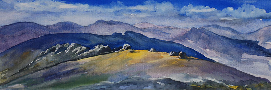 Mountain Painting - Mourne Mountains 2 by Anne Marie ODriscoll