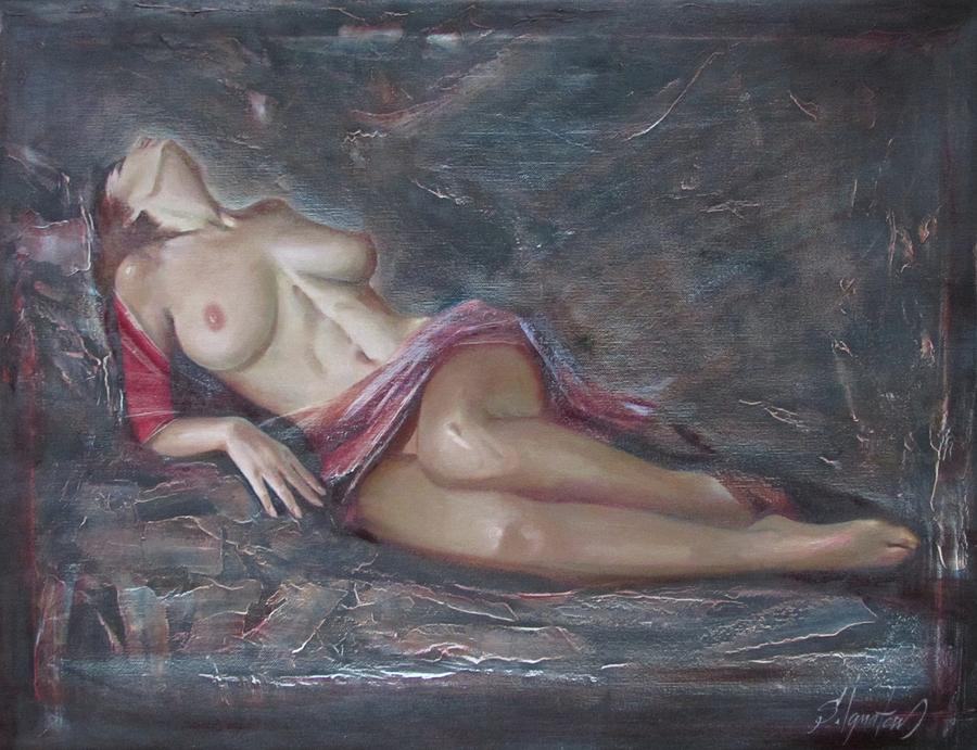 Mourning Painting by Sergey Ignatenko