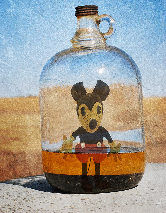 Mouse In A Bottle  Photograph by J C