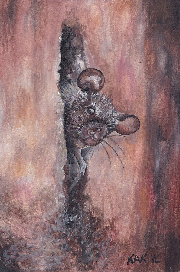 Mouse Painting by Katherine Klimitas Fine Art America