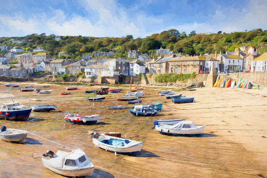 Mousehole Harbour Cornwall England Uk Cornish Fishing 