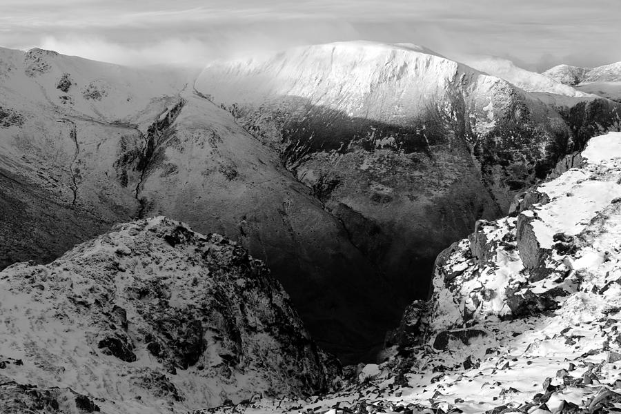 Moutain Edge black and white Photograph by Lukasz Ryszka