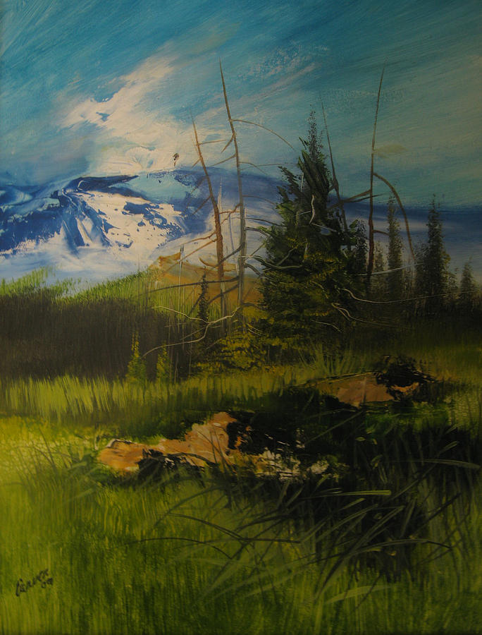 Moutain View Painting by Robert Carver