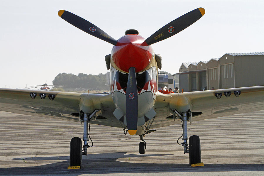 Mouth of a P-40 Photograph by Shoal Hollingsworth