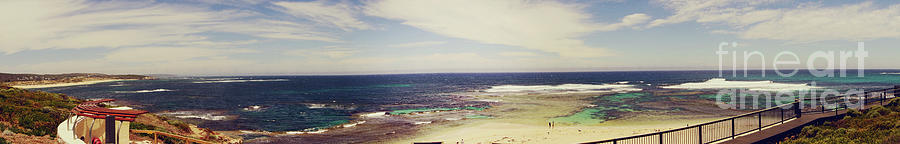 Mouth of Margaret River Beach Panorama Photograph by Cassandra Buckley