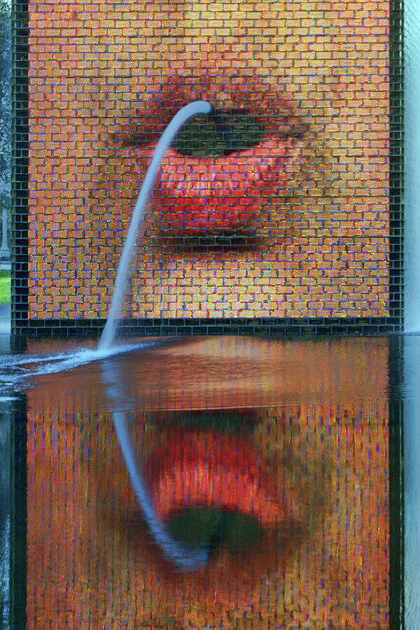 Mouths - Crown Fountain Photograph by Nikolyn McDonald
