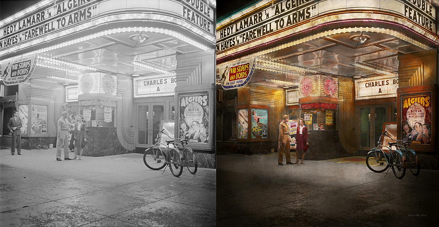 Movie - Double feature 1942 - Side by Side Photograph by Mike Savad