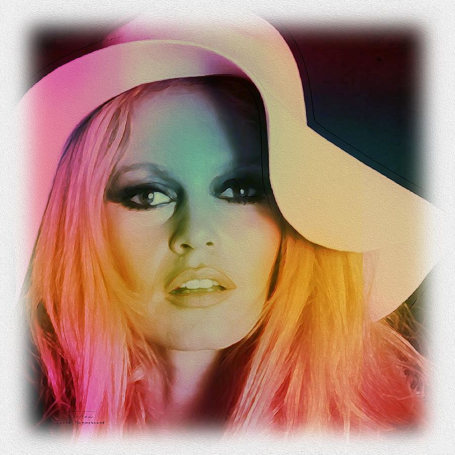 Brigitte Bardot Painting - Movie Icons - Brigitte Bardot IV by Joost Hogervorst