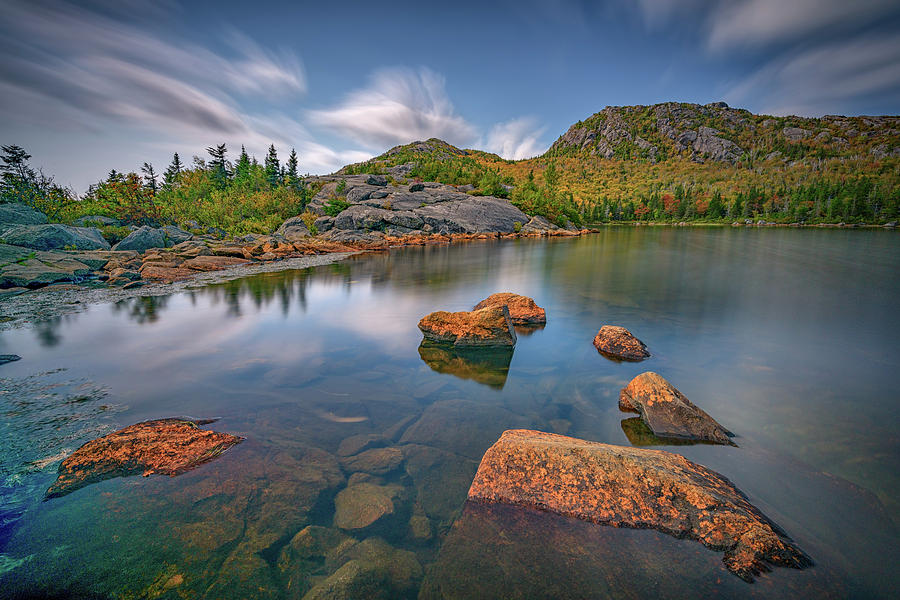 Tree Photograph - Moving Clouds Over Tumbledown Pond II by Rick Berk