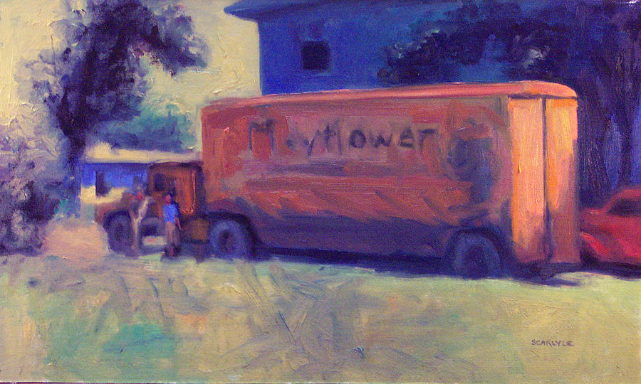 Truck Painting - Moving On by Steven Carlyle Smith