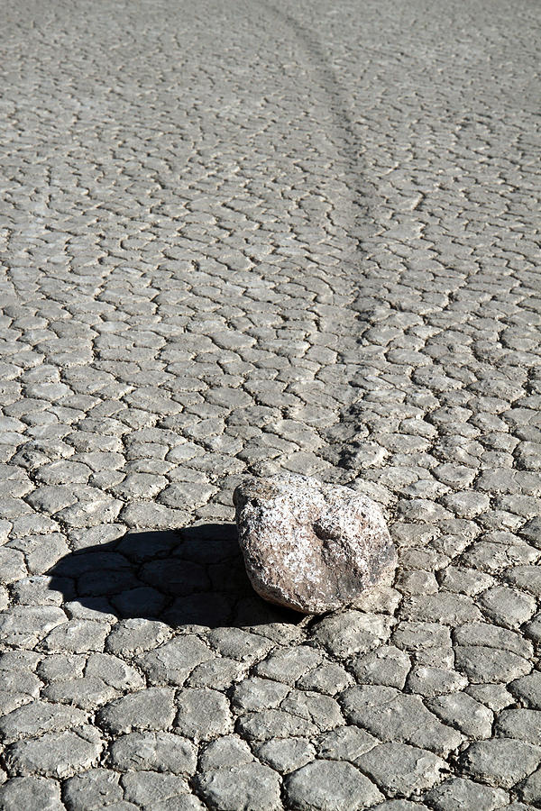 Moving stones at the Racetrack of Death valley Photograph by Pierre Leclerc Photography