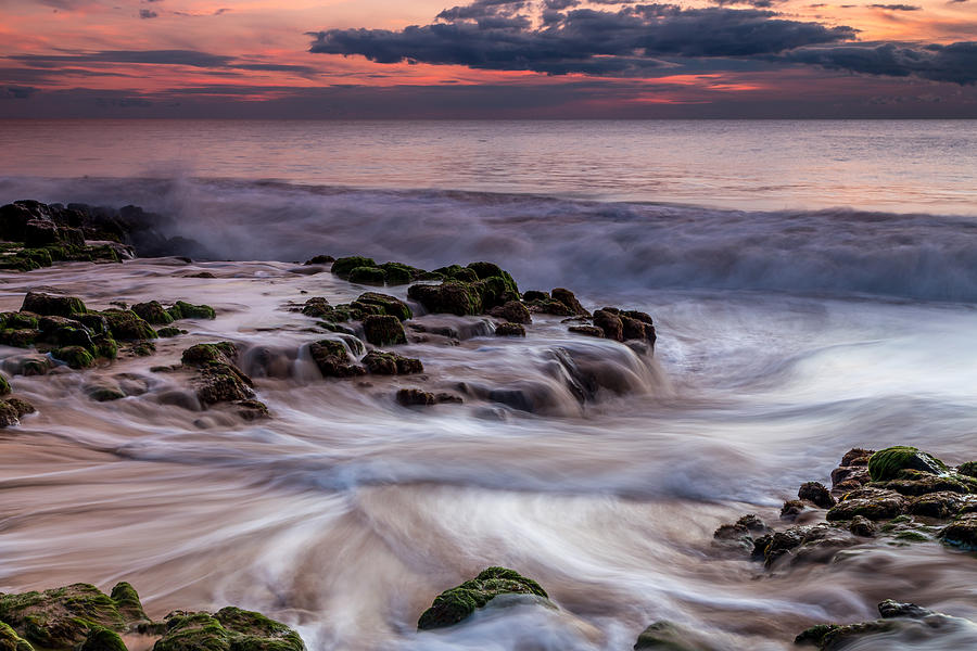 Sunset Photograph - Moving Waters by Robert Caddy