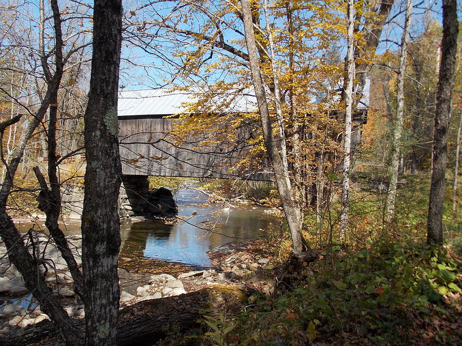Moxley Bridge over White River Photograph by Catherine Gagne