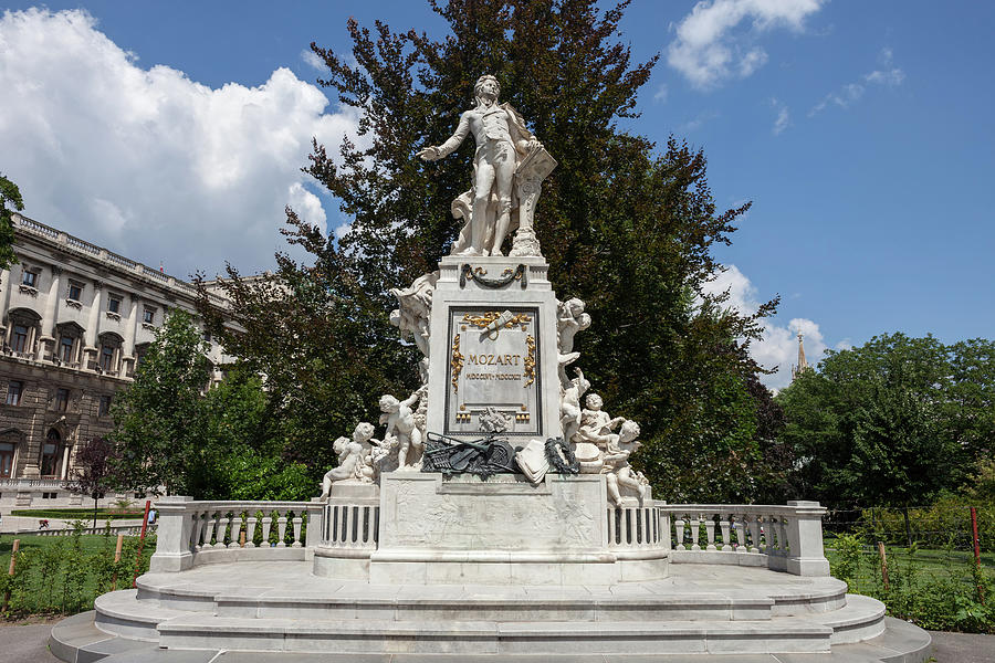 Mozart Monument in Vienna Photograph by Artur Bogacki