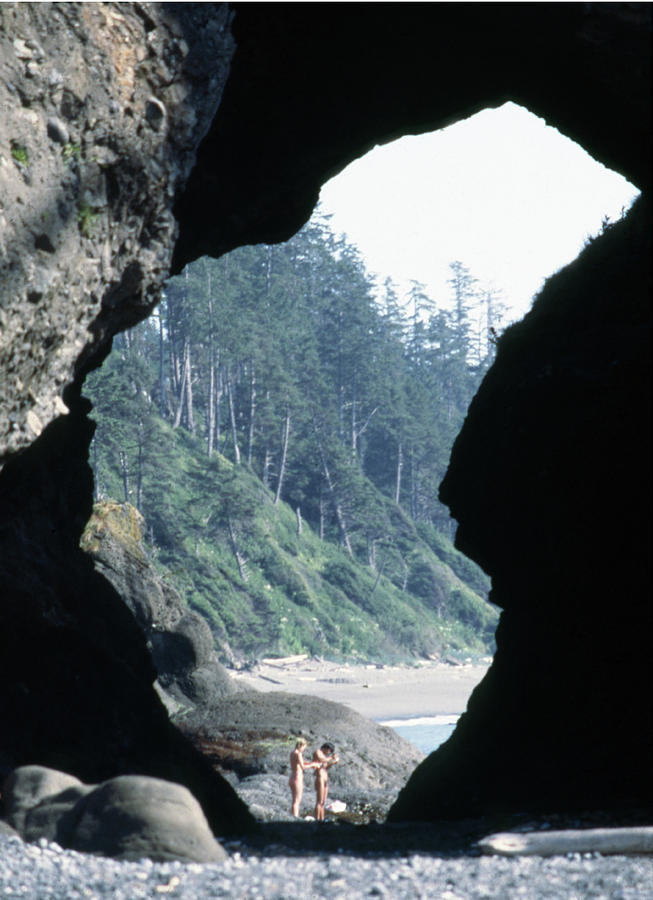 mp 227 Nude Beachgoers Olympic National Park Photograph by Ed Cooper Photography