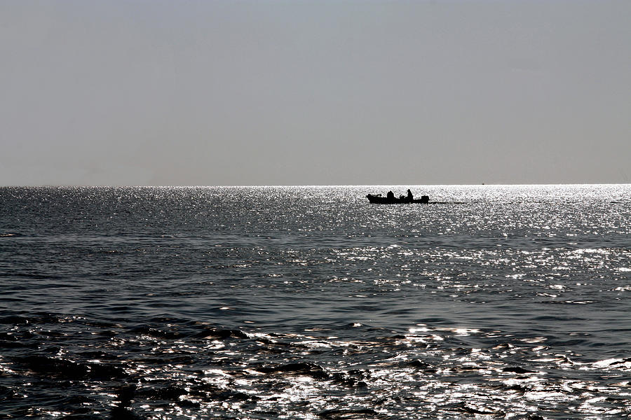 MPrints - Fishermen at dawn Photograph by M Stuart