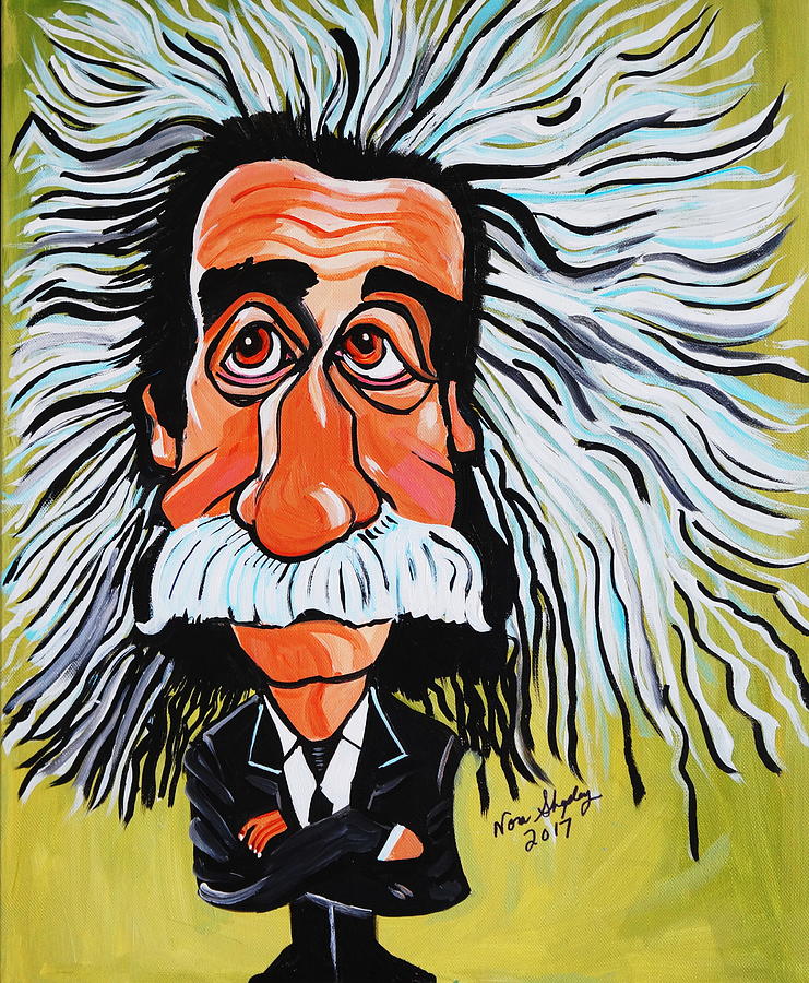 Mr Albert Einstein Painting by Nora Shepley