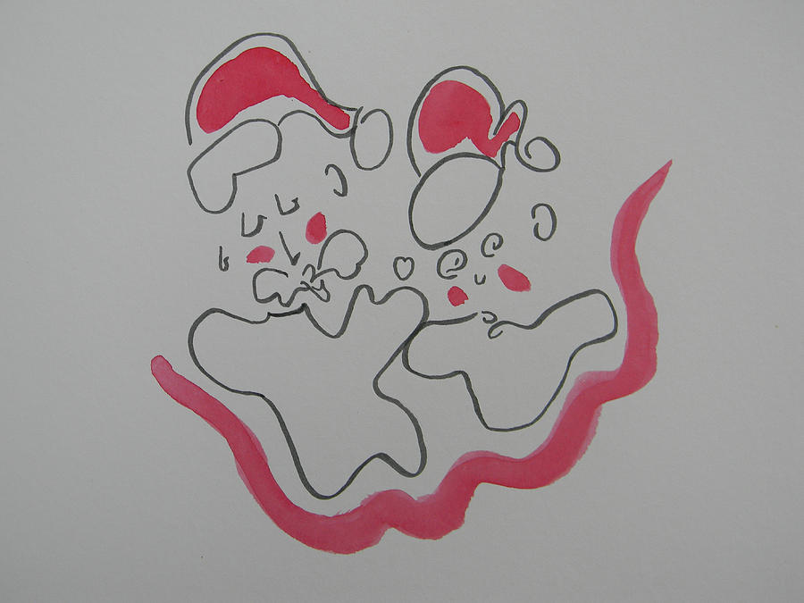 Mr and Mrs Claus Drawing by Marwan George Khoury