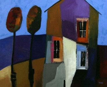 Landscape Painting - Mr Brightside by Downe Burns Landscape Painting - Mr Brightside by Downe Burns