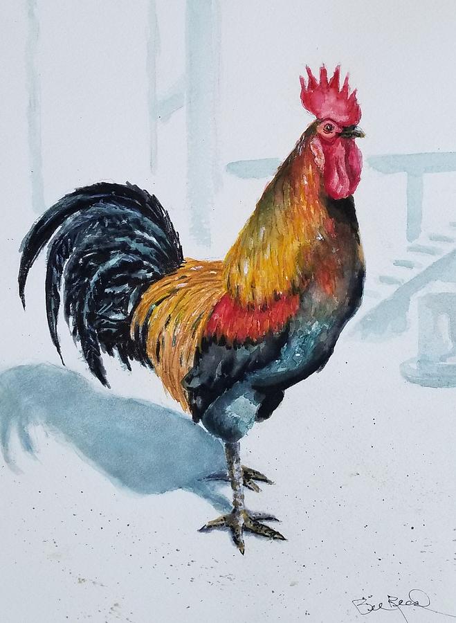 Mr. Brownes Rooster Painting by William Reed