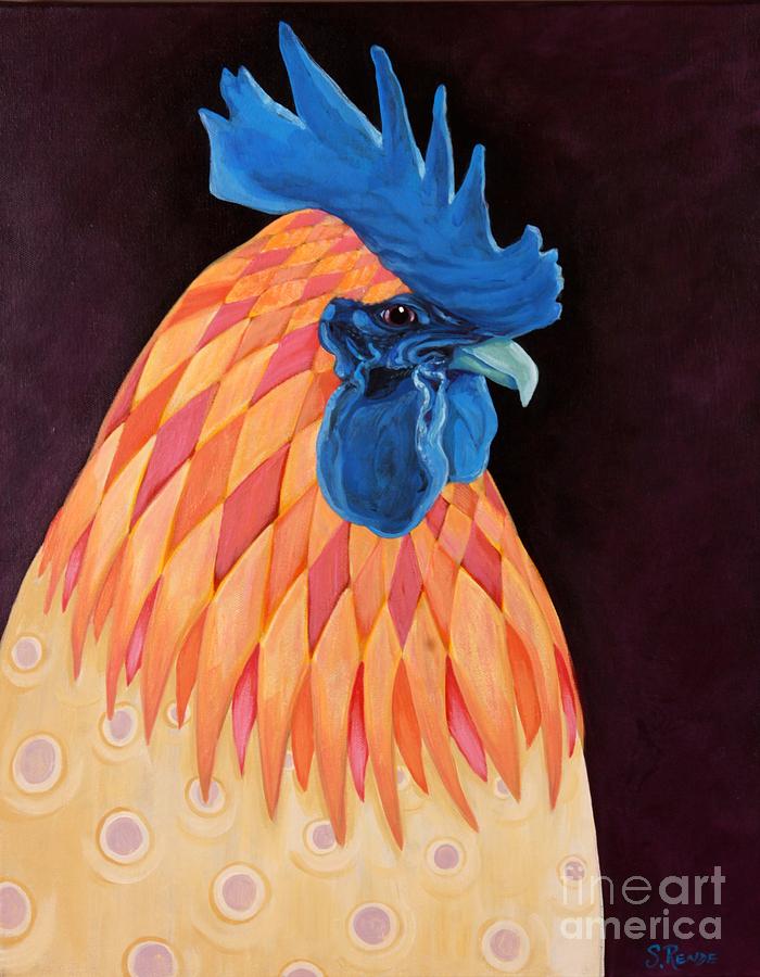 Mr. Cock-a-doodle Do Painting