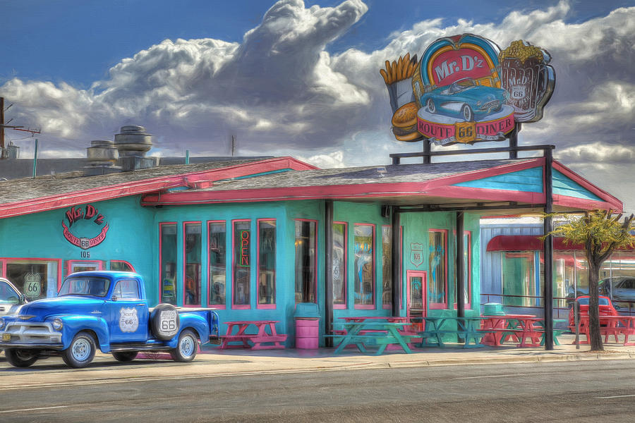Mr Dz Route 66 Diner Photograph by Donna Kennedy