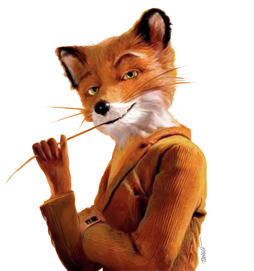 Fantastic Mr Fox Painting - MR fox by Mark Tonelli.