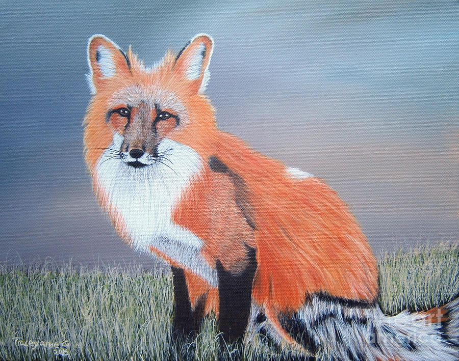 Mr. Fox Painting by Tracey Goodwin Mr. Fox Painting by Tracey Goodwin
