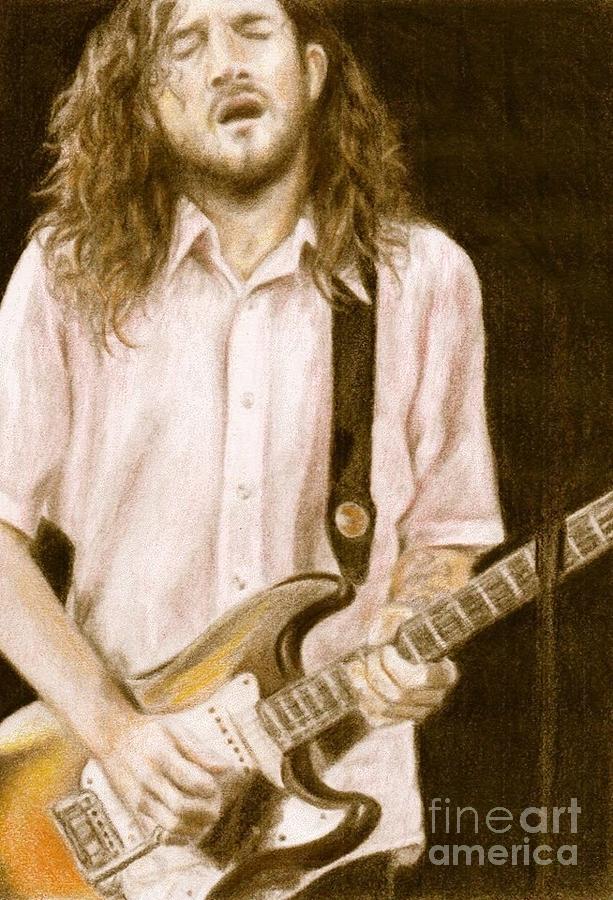 John Frusciante Drawing by Holly Bohannon