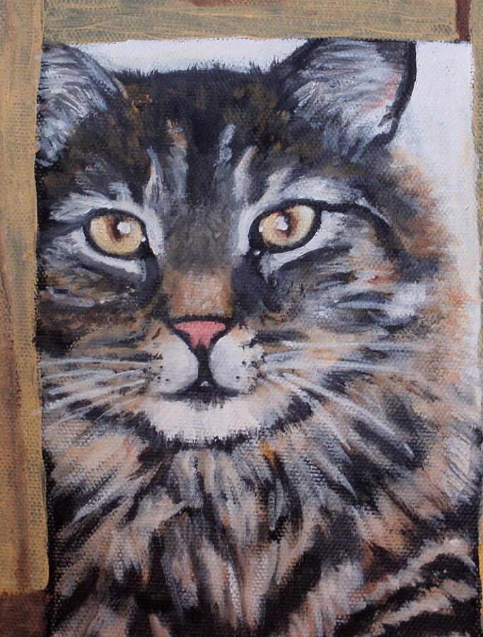 Mr Fuzz 2 Painting by Carol Russell
