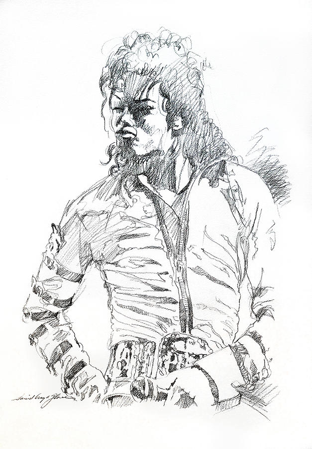 Mr. Jackson Drawing by David Lloyd Glover
