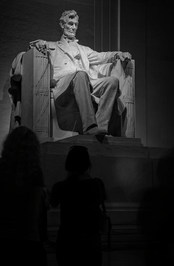 Mr Lincoln In His Chair In Black and White Photograph by Greg and Chrystal Mimbs