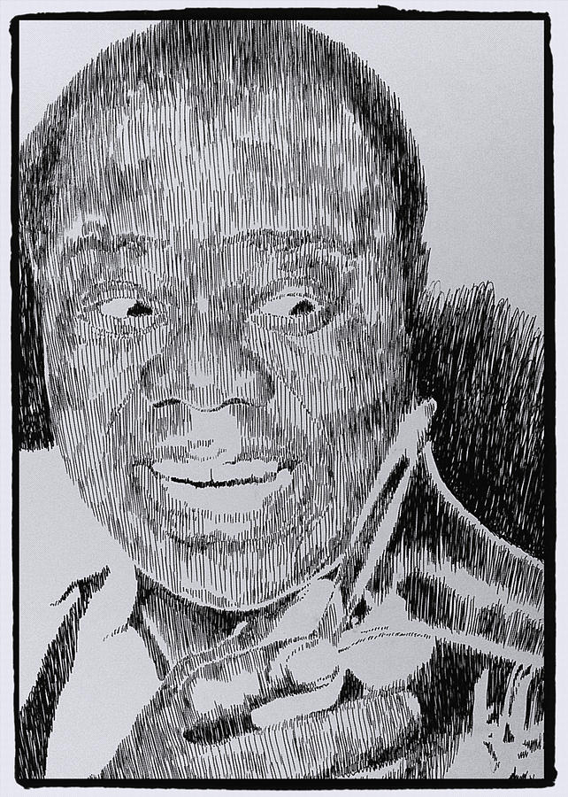 Mr. Louis Armstrong Drawing by Robbi Musser | Fine Art America