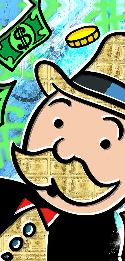 Monopoly Digital Art - Mr Monopoly by Canvas Cultures