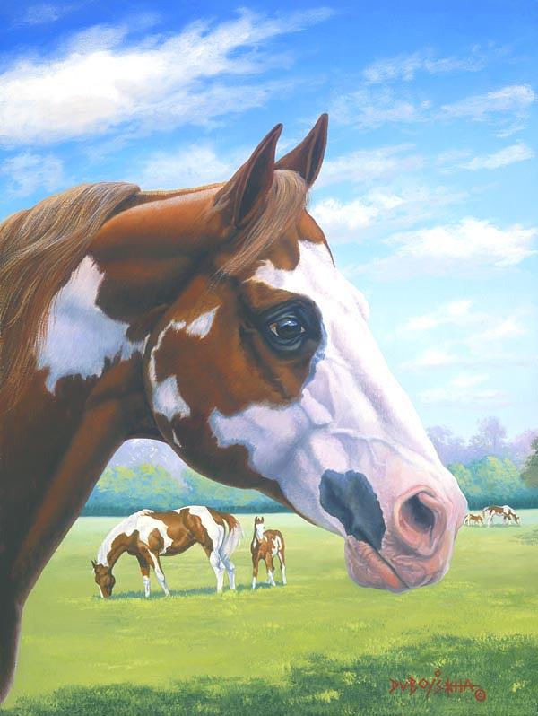 Horse Painting - Mr. Norfleets Legacy by Howard Dubois