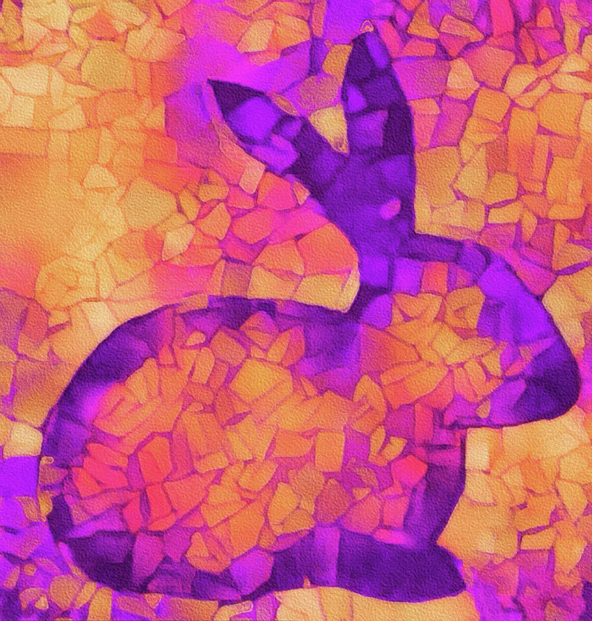 Mr. Purple Buns Digital Art by Susan Maxwell Schmidt