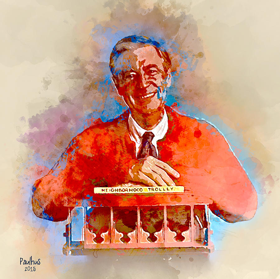 People Painting - Mr. Rogers by Michael Paulhus