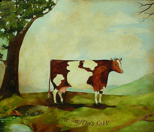 Mr Smythes Cow Painting By Nancy Woodrow - Pixels